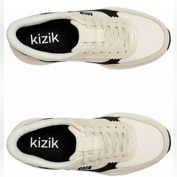 KIZIK PARIS METALLIC HANDS FREE TECHNOLOGY PRISTINE/BLACK LEATHER WOMENS SZ 9 - Picture 2 of 14